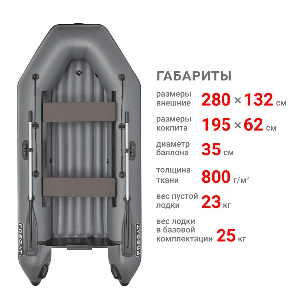 280 Е НДНД Лодка (серая 7523)